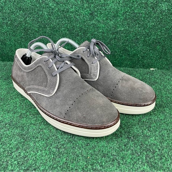 JOHNSTON & MURPHY Men Sneakers McGuffey Size 9 M Grey Cap-Toe Lace-Up main image 7